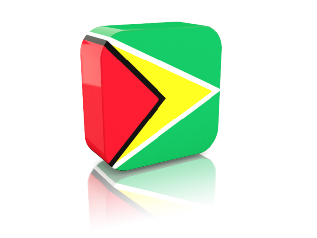 Rectangular icon. Download flag icon of Guyana at PNG format