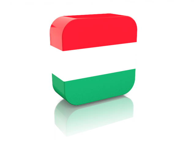 Прямоугольная иконка. Скачать флаг. Венгрия