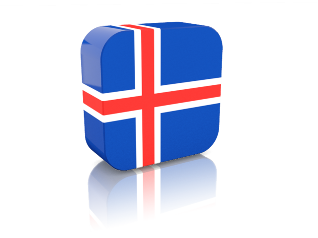 Rectangular icon. Download flag icon of Iceland at PNG format