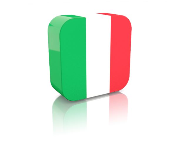 Rectangular icon. Download flag icon of Italy at PNG format