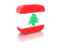 Lebanon. Rectangular icon. Download icon.