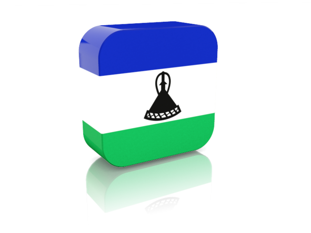 Rectangular icon. Download flag icon of Lesotho at PNG format