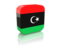Libya. Rectangular icon. Download icon.