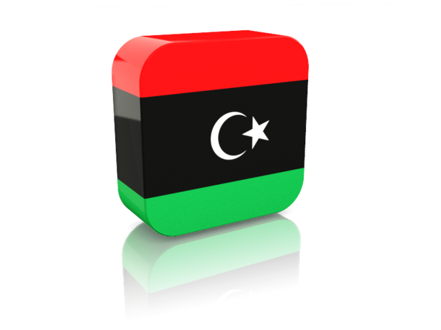 Прямоугольная иконка. Скачать флаг. Ливия