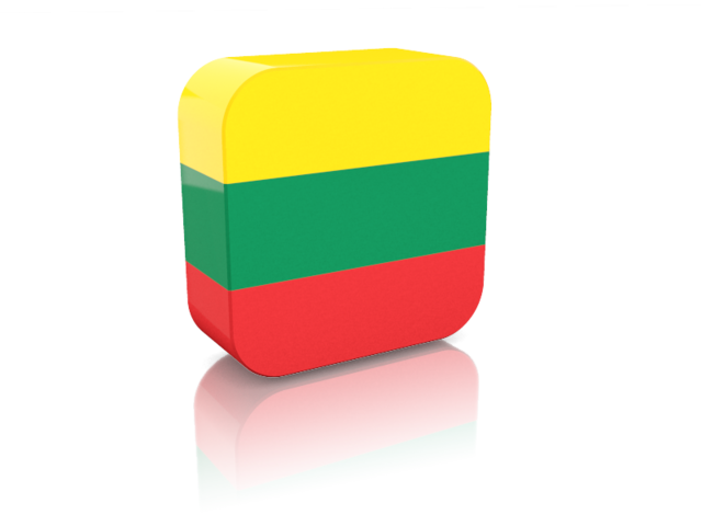 Rectangular icon. Download flag icon of Lithuania at PNG format