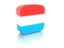 Luxembourg. Rectangular icon. Download icon.