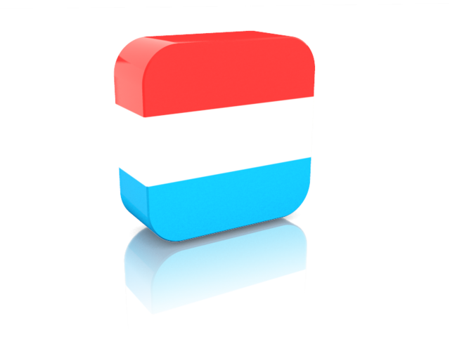 Прямоугольная иконка. Скачать флаг. Люксембург