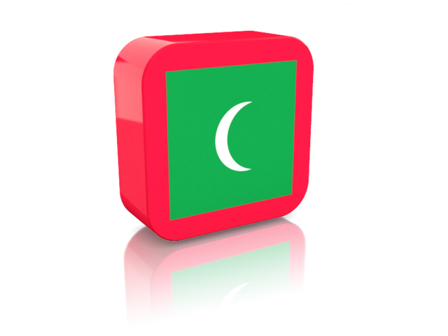 Rectangular icon. Download flag icon of Maldives at PNG format