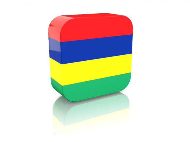 Rectangular icon. Download flag icon of Mauritius at PNG format