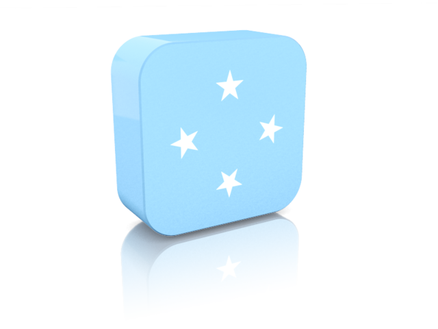 Rectangular icon. Download flag icon of Micronesia at PNG format