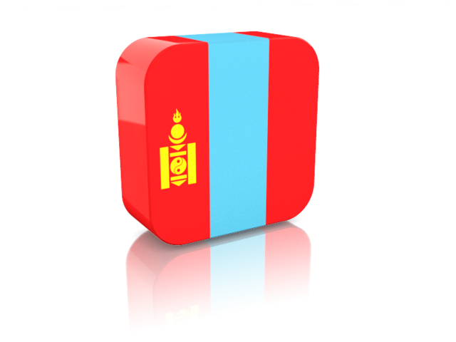 Rectangular icon. Download flag icon of Mongolia at PNG format