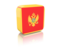 Montenegro. Rectangular icon. Download icon.