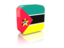 Mozambique. Rectangular icon. Download icon.