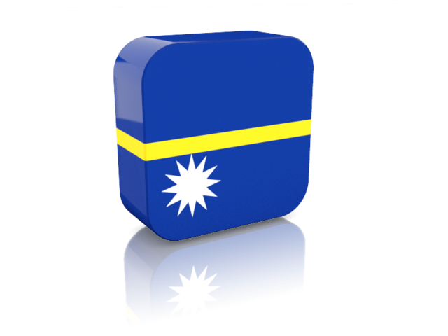 Прямоугольная иконка. Скачать флаг. Науру