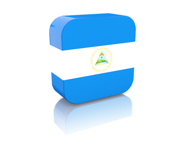 Rectangular icon. Download flag icon of Nicaragua at PNG format