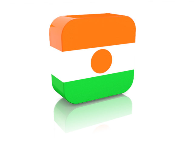 Rectangular icon. Download flag icon of Niger at PNG format