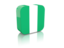 Нигерия. Прямоугольная иконка. Скачать иллюстрацию.
