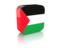 Palestinian territories. Rectangular icon. Download icon.