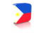 Philippines. Rectangular icon. Download icon.