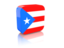 Puerto Rico. Rectangular icon. Download icon.