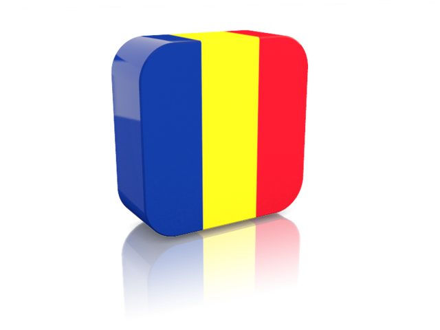 Rectangular icon. Download flag icon of Romania at PNG format