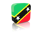 Saint Kitts and Nevis. Rectangular icon. Download icon.