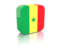 Senegal. Rectangular icon. Download icon.