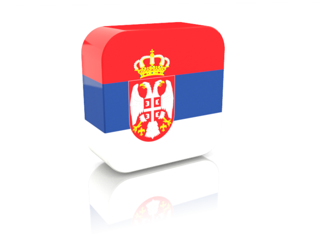 Rectangular icon. Download flag icon of Serbia at PNG format