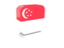 Singapore. Rectangular icon. Download icon.