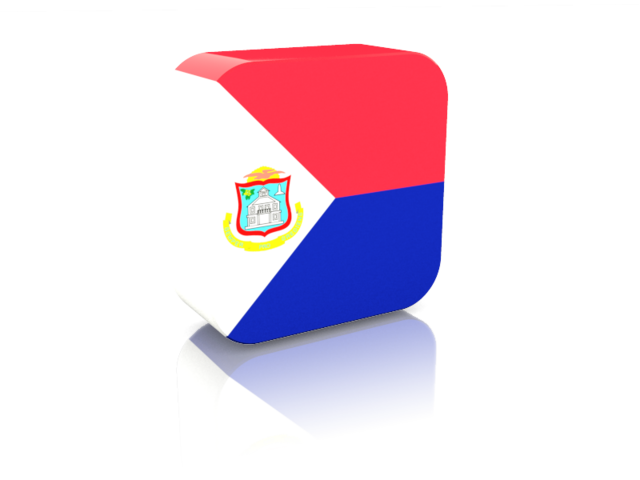 Rectangular icon. Download flag icon of Sint Maarten at PNG format