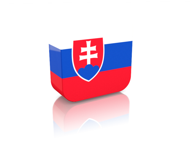 Rectangular icon. Download flag icon of Slovakia at PNG format