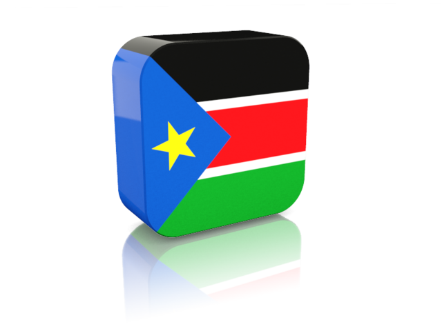 Прямоугольная иконка. Скачать флаг. Южный Судан