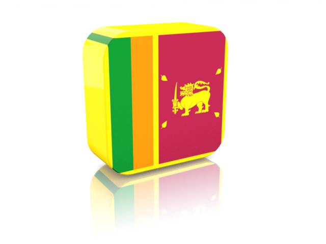 Rectangular icon. Download flag icon of Sri Lanka at PNG format