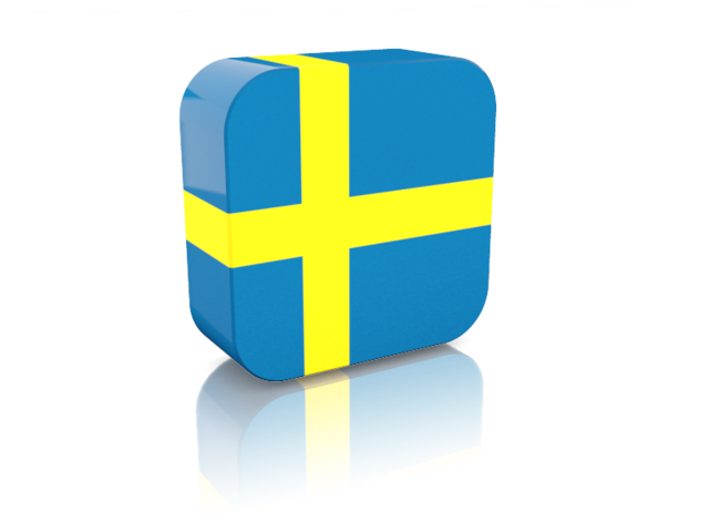 Прямоугольная иконка. Скачать флаг. Швеция