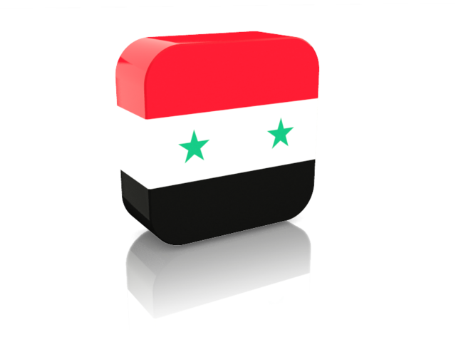 Rectangular icon. Download flag icon of Syria at PNG format