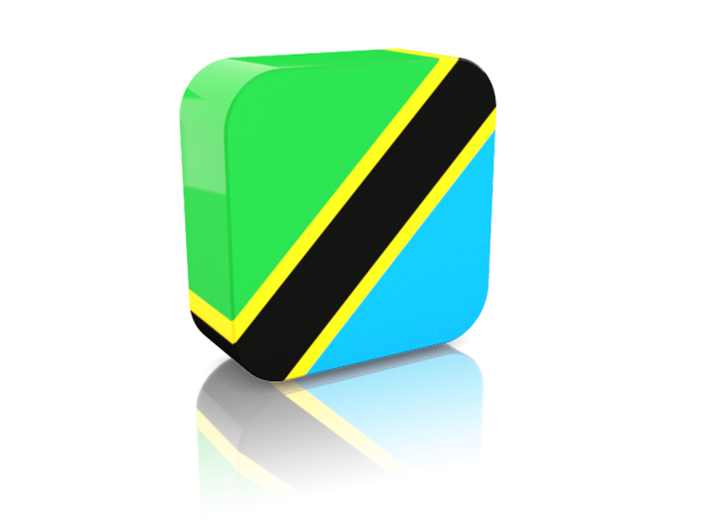 Rectangular icon. Download flag icon of Tanzania at PNG format