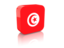 Tunisia. Rectangular icon. Download icon.