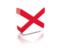 Flag of state of Alabama. Rectangular icon. Download icon