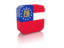 Flag of state of Georgia. Rectangular icon. Download icon