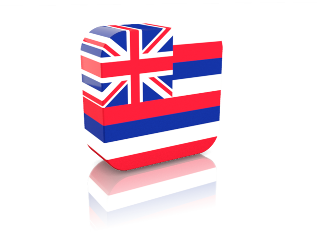 Rectangular icon. Download flag icon of Hawaii