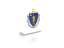 Flag of state of Massachusetts. Rectangular icon. Download icon