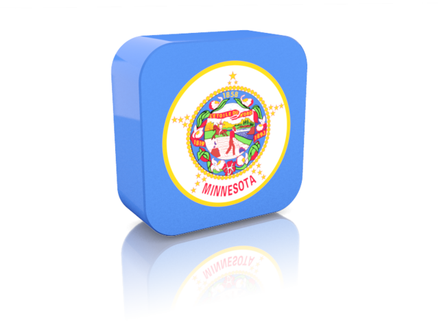Rectangular icon. Download flag icon of Minnesota