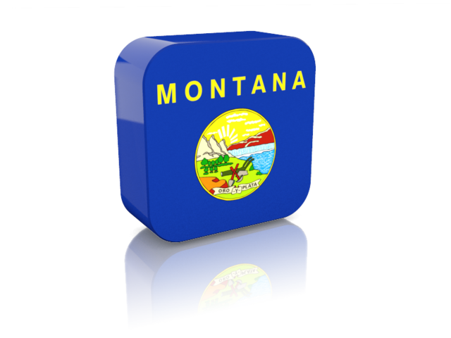 Rectangular icon. Download flag icon of Montana