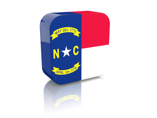 Rectangular icon. Download flag icon of North Carolina