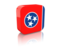 Flag of state of Tennessee. Rectangular icon. Download icon
