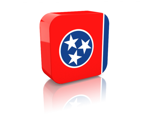 Rectangular icon. Download flag icon of Tennessee