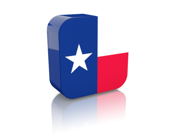 Rectangular icon. Download flag icon of Texas