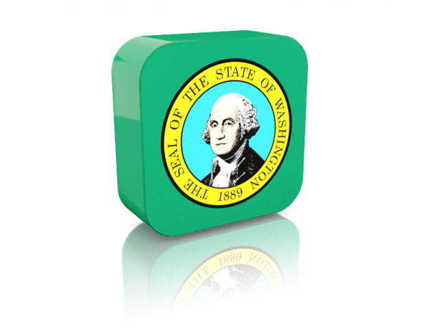 Rectangular icon. Download flag icon of Washington