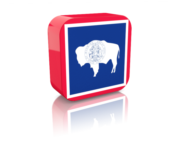 Rectangular icon. Download flag icon of Wyoming