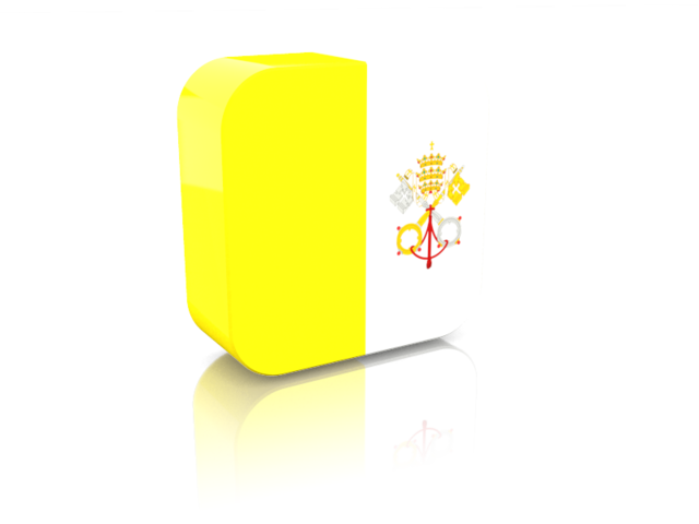 Rectangular icon. Download flag icon of Vatican City at PNG format